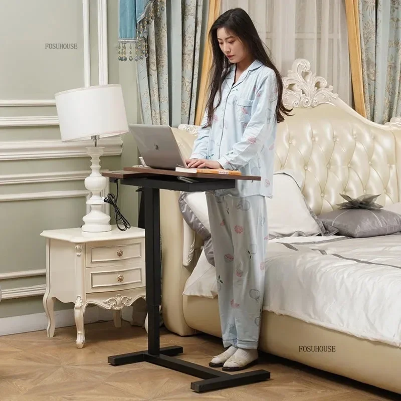 Nastaviteľný počítačový stôl vymeniteľný lenivý stôl domáca posteľ stola pohovka Sofa Zkladanie výťahových nočných stolov
