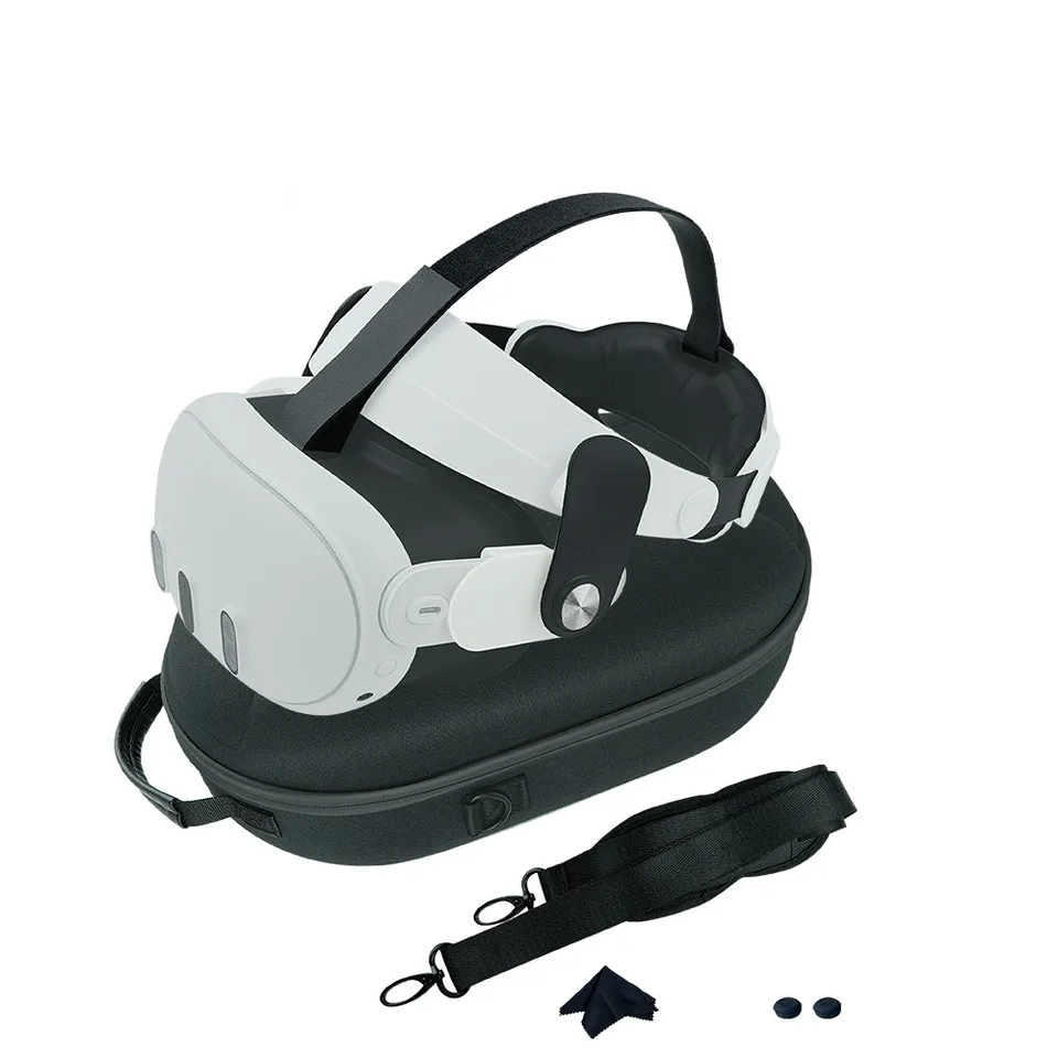 Nastaviteľný remienok na hlavu pre meta quest 3 VR okuliare Tvrdá ruka Skladovanie puzdra