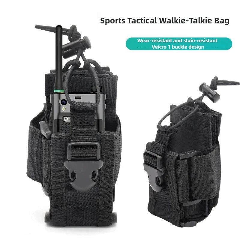Nastaviteľný taktický držiak rádio držiaka Bag Molle Two Way Radio Polster Holder držiteľ Oxford Duty horolezectvo nadšencov