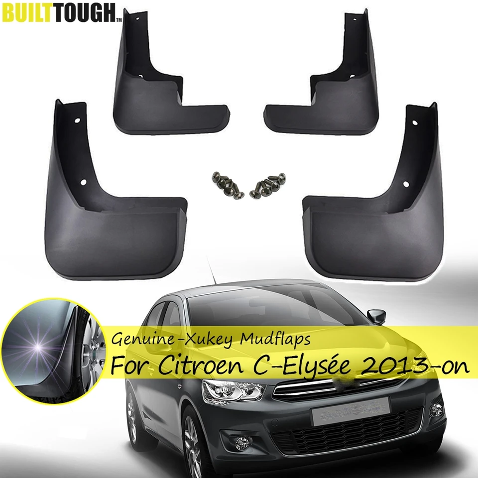 Nastaviť klapky na bahno pre 2013-2017 Citroen C-Elysee Citroen Elysee baheny Splash Guards Mud Fender Fender 2014 2015 2015 2016