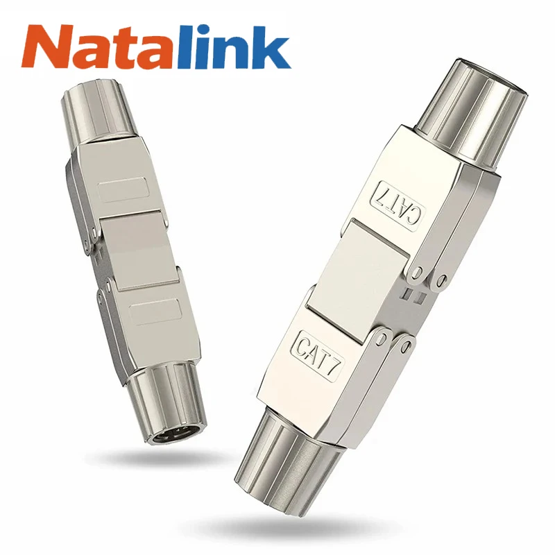 Natalink Cat6a Cat7 Kábel na predlžovanie Knižovača RJ45 RJ45 CONNEKTOR KOXIKA RJ45 LAN KABELOVÝ KONEKTOR KONEKTOR PLNÉ ZABEZPEČENIE ZOBRAZENIA NEZÁVISLO
