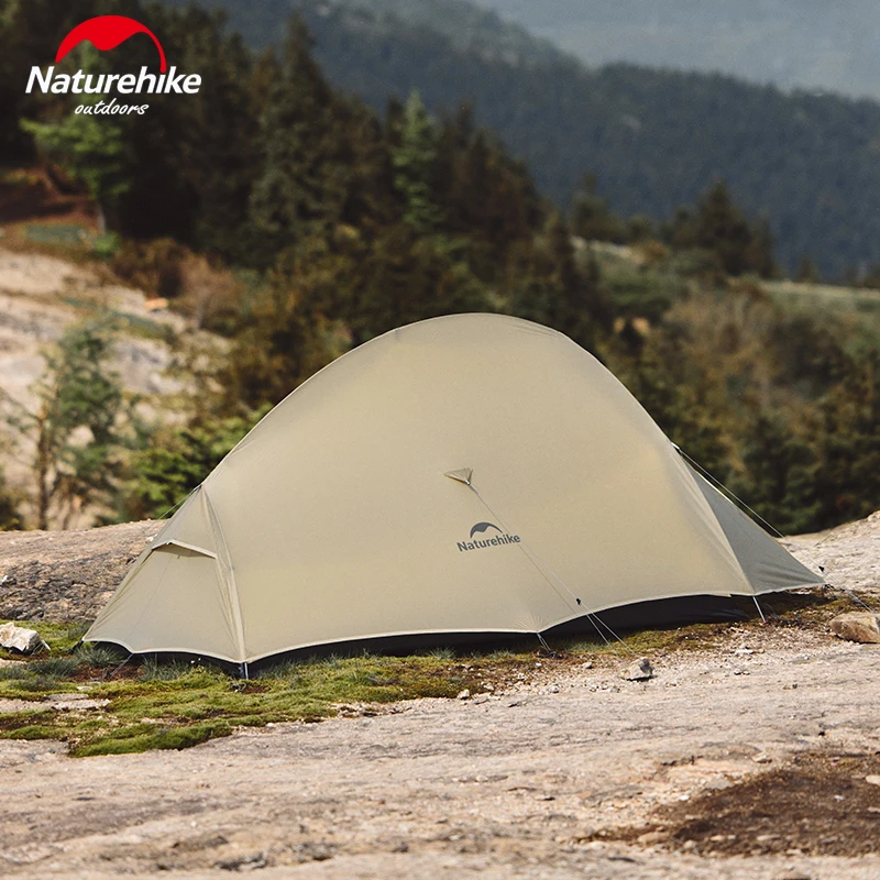Naturehike 2024 Nový Cloud Up Pro Stan Lightweight 1,36 kg 2 osoby nepremokavé 20D tri sezóny vonkajší turistický batohový stan