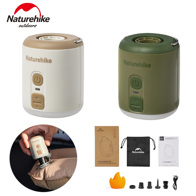 Naturehike Multifunkčné vzduchové čerpadlo prenosné elektrické nabíjanie ultrasigh vonkajšie kempingové náradie