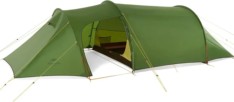 Naturehike opalus tunelový batohový stan pre 2-3 osobu, 2 osoby 3 osoby, batoh, ľahký kempingový stan s nohou