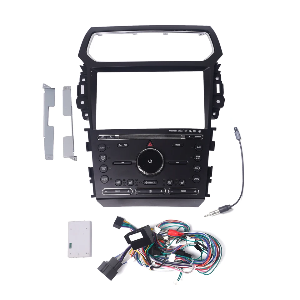 Navigačné stereo automobilu pre Ford Explorer 2011-2019 Rádiový rám panelového panela Fit 2 DIN 10 palcov v prístrojovej obrazovke stereo