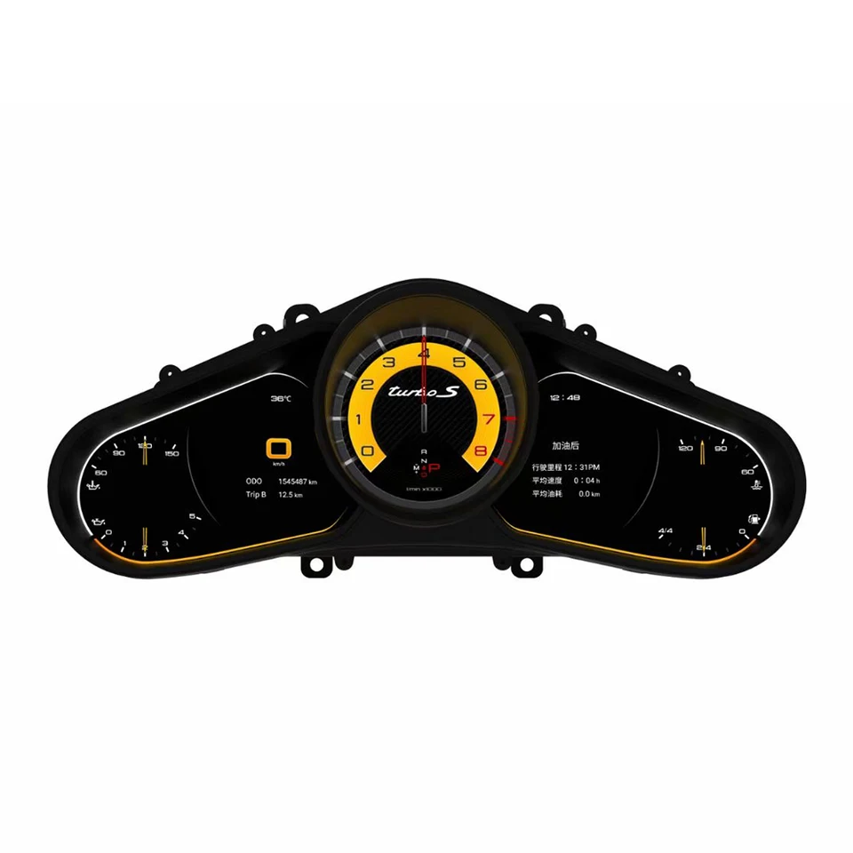 Navihua auto automatické meter tafometer panel LCD Dashboard Digitálny prístrojový klaster pre vylepšenia interiéru kajenského interiéru na nové