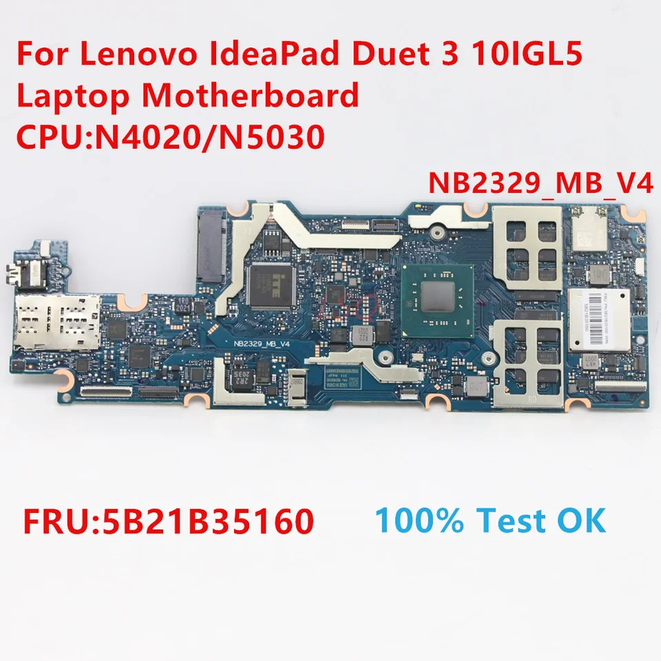 NB2329_MB_V4 pre Lenovo IdeaPad Duet 3 10IGL5 základná doska prenosného počítača s CPU N4020 N5030 FRU: 5B21B35160 100% test OK OK