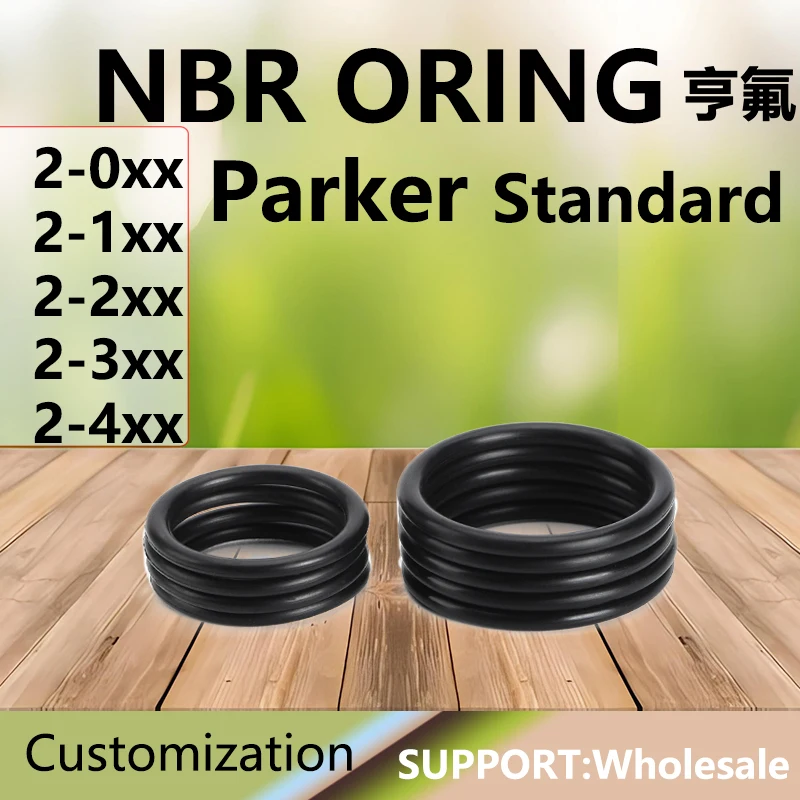 NBR oring Parker Standard pre autori a čistenie automobilov, vysokotlakové umývacie pištole opravy olejové súpravy olej, všetky veľkosti
