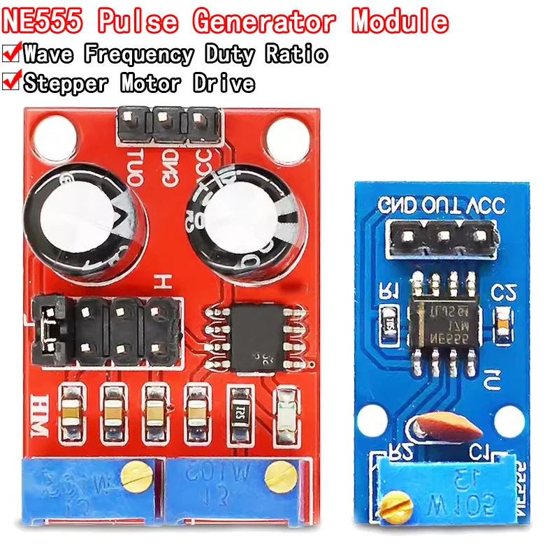 NE555 Pulzný frekvenčný pracovný cyklus Nastaviteľný modul štvorcová vlna 5V-12V generátor signálu pre Arduino Smart CAR