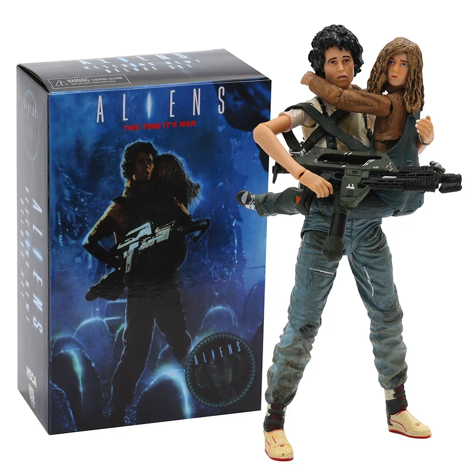 NECA ALIEN 2 Tentoraz je to vojna Ellen Ripley a Newt PVC Action Figule Collectible Model Model Toy Toy