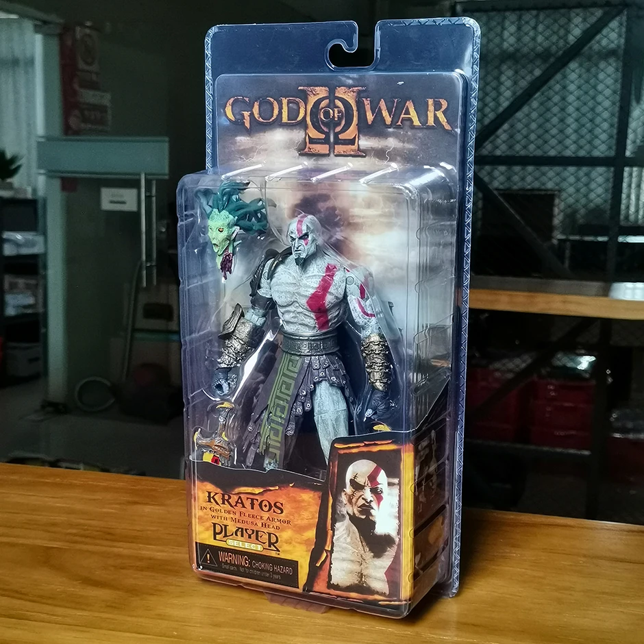 NECA GOD WAR KRATOS s Medusa HEAD SOTES MOVINGABLE Zberateľná tvorivá akčná postava