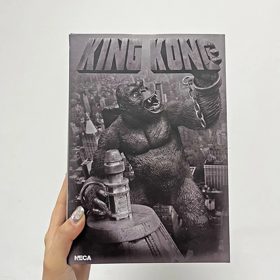 NECA King Kong vs Godzilla postava s lietadlom Skull Island Gorilla PVC Collection Model Toy Toy Birthday Darčeky