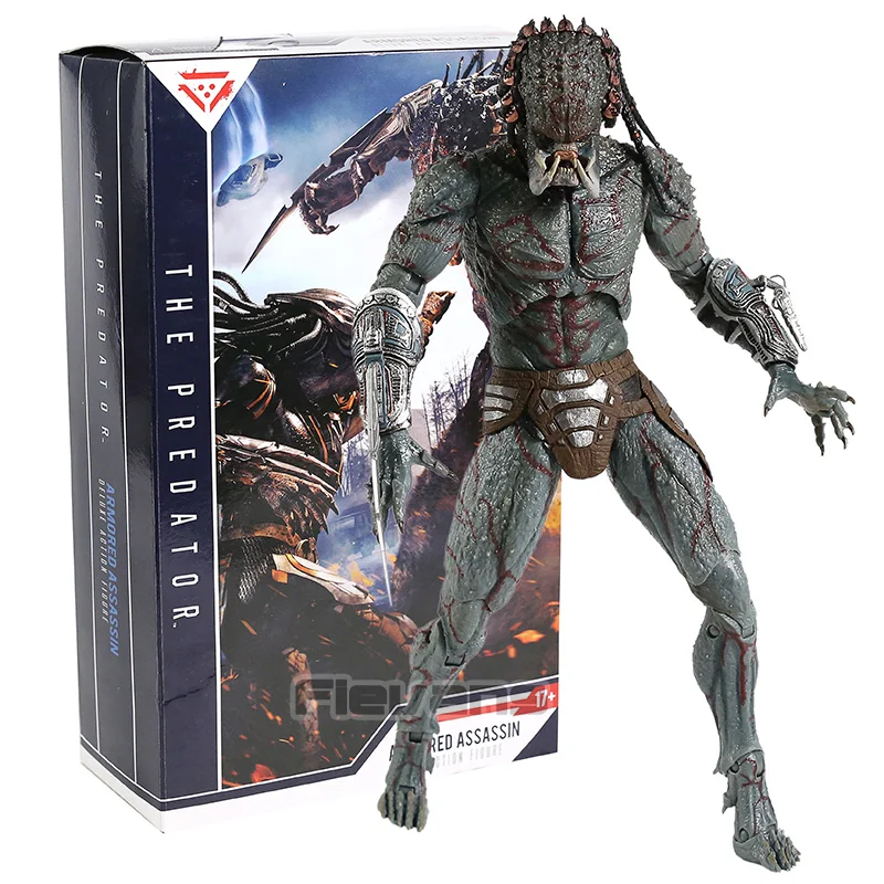 NECA Predátor Armored Assassin PVC Action Obrázok zberateľský model hračky 28 cm