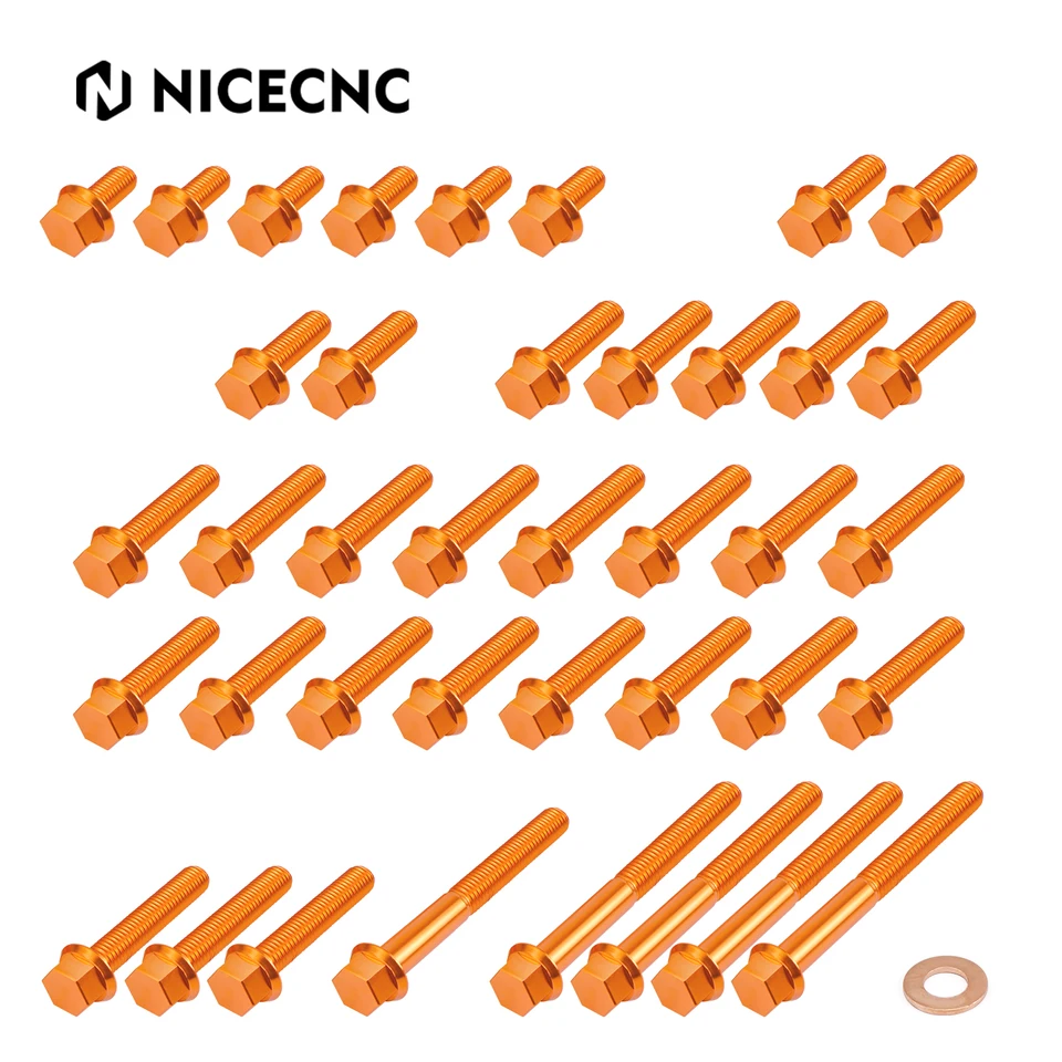 NECECNC Motorcycle Engine Skrutka skrutka 7075-T6 Hliník pre KTM 250 300 EXP XCW 2017-19