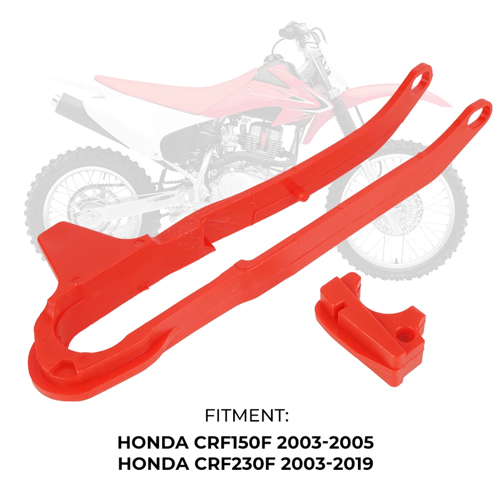 NECECNC Motorcycle Reťazový posúvací strážca swingram Sprievodca pre Honda CRF150F 2003-2005 CRF230F 2003-2019 CRF 150F 230F Sprievodca reťazou