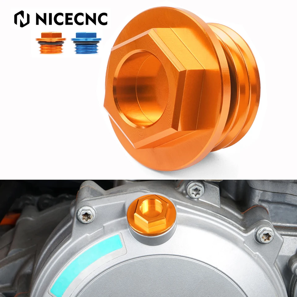 NECECNC Olejová zátka pre olejovú zástrčku pre KTM 50 62 85 125 200 250 300 350 450 530 620 640 660 1290 SX/SMR/EXP/SX-F/EXP-F/XC/XC-F DUKE