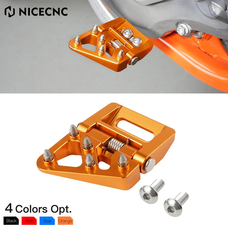NECECNC skladací zadný brzdový pedál Krok Tip Plate pre KTM 125 250 300 350 400 450 500 Excf XC XCF XCW SX SXF TPI 6D 2017-2023