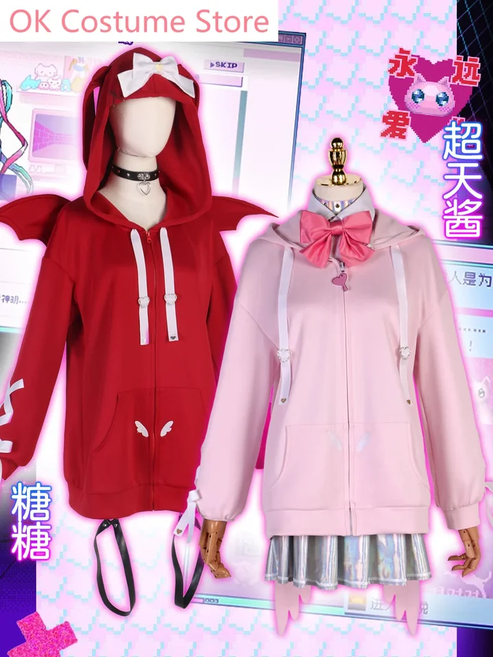 Needy Girl predávkovanie cos mikinu ame kangel roztomilý malý diabol každodenný kostým cosplay cos hra Anime Party Uniform Hallowen