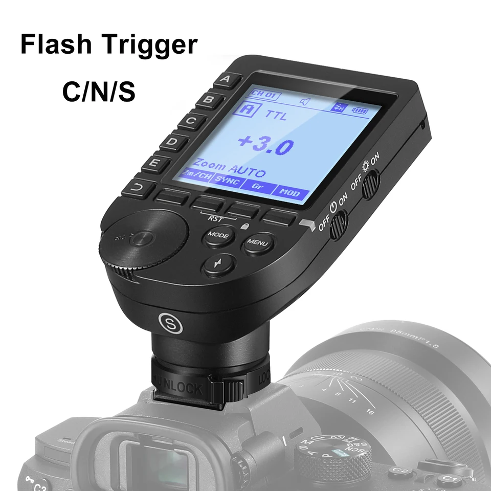 Neewer QPRO TTL HSS Wireless Flash Trigger a QR prijímač s LCD obrazovkou pre fotoaparát Canon Nikon Sony