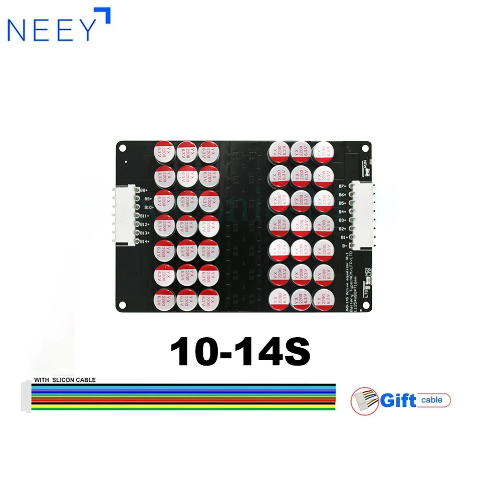 Neey Active Ekvalizér Ballancer 5A 10-14Slifepo4/LTO/LiPo Energy Energy Cytlear 10-14S NCM LFP LTO BALANCER