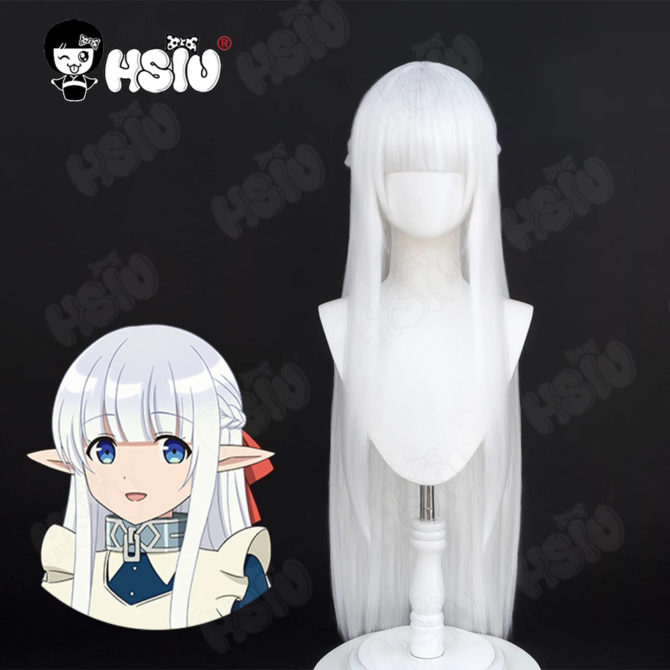 Neferia cosplay parochňa Syntetická parochňa 「hsiu」 biela dlhá parochňa +parochňa Parochňa anime cosplay