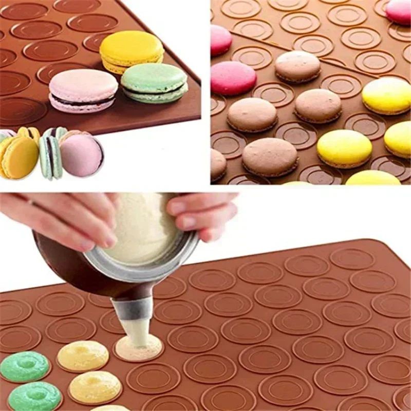 Nelepivé silikónové diery macaron macaroon pečivo pečivo plech na pečenie