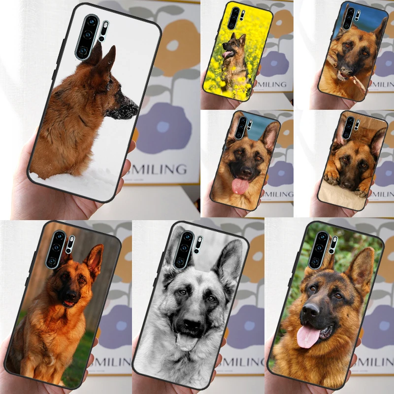 Nemecký pastiersky psí puzdro pre Huawei Nova Y60 Y61 Y70 Y90 Y91 10 9 SE 11i 8i 7i 3i P20 P20 Lite P30 Pro Cover