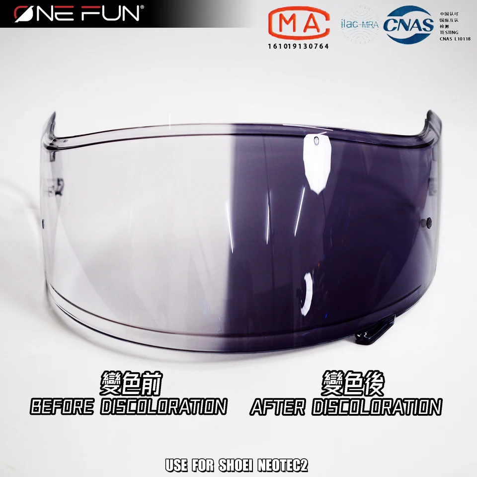 Neotec 2 CNS-3 Pulová prilba s prilbou na prilbu s klíčkou pre prilbu pre Púzdro Shoei Neotec II Photochromic Anti Fog Black Strieborná dúhová červená červená priezor