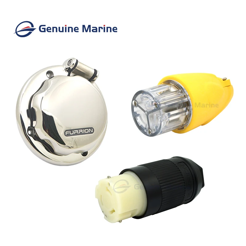 Nepremokavá jachta Dock Shore Shore Elektrická zástrčka 250V 16A/32A/50A RV Truck Boat Enlet Enlet Shore Power Nerezová súprava z nehrdzavejúcej ocele