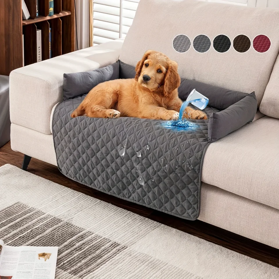 Nepremokavá maznáčik posteľ prikrývku Mat Dog Sofa Gauč Slipcover Pet Pad s vankúšom na umývanie vankúša na upokojovanie hniezdo pre cestovanie domov