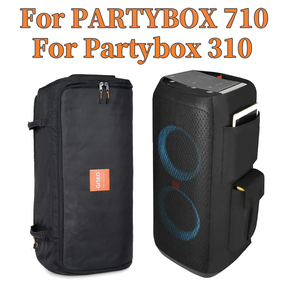 Nepremokavá ochrana úložného priestoru Oxford Tričká skladacie vrecká na prepravu s dvojitým zipsom pre JBL Partybox 710