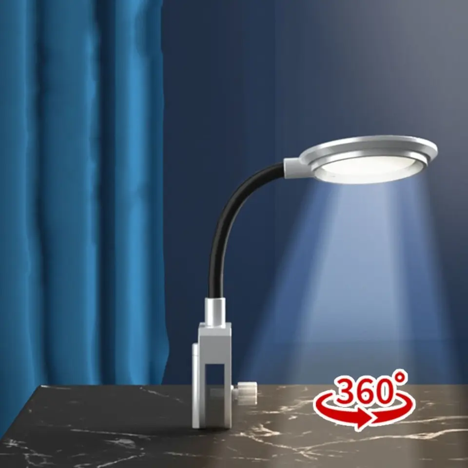 Nepremokavá rybná nádrž LED spona Svetlo USB Odolný šliatk