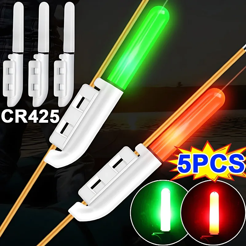 Nepremokavá rybárska elektronická tyčinka Svetelová tyčinka LIGH LED Odnímateľná plaváka nočná hornina Fishing Accessorie CR425 batéria