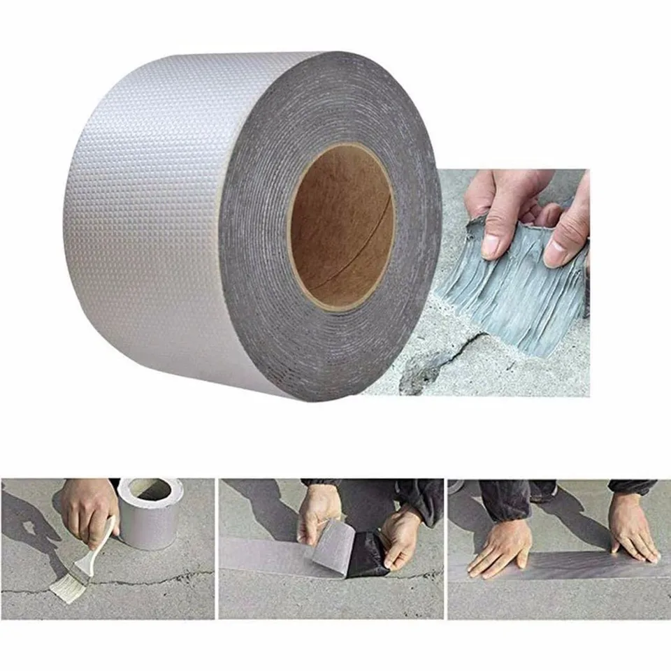 Nepremokavá tesnovacia páska Oprava pásky Self Adhesive zastávka úniky pre strešný chodník kovový plech vodná potrubia opravy lepivý hliník