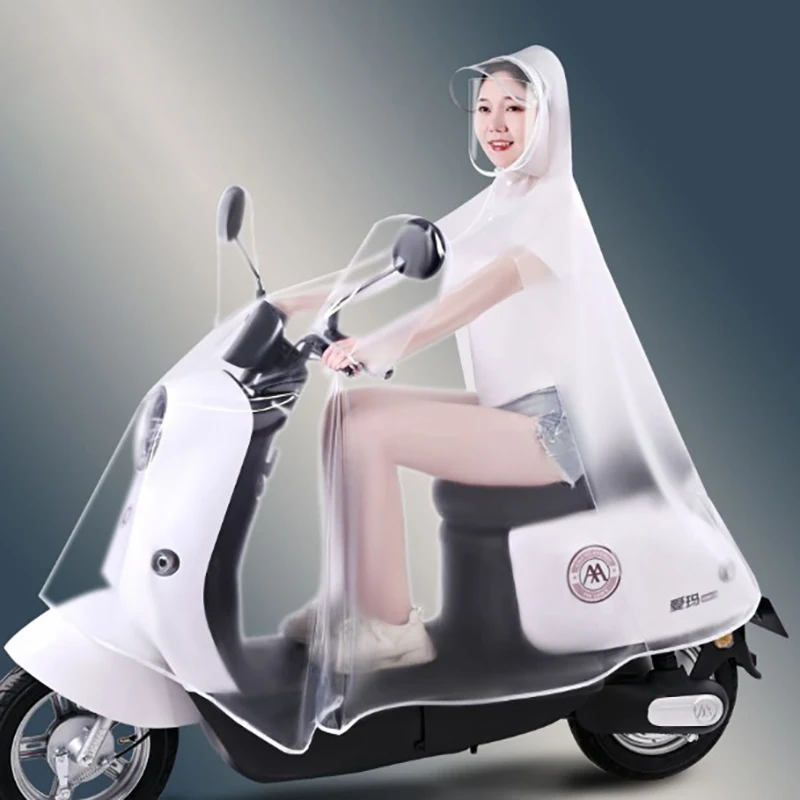 Nepremokavá vysoko kvalitná priehľadnosť pre rodičovské dieťa dlhé pláštenky pre elektrické bicykle Pánske a dámske bicykle.