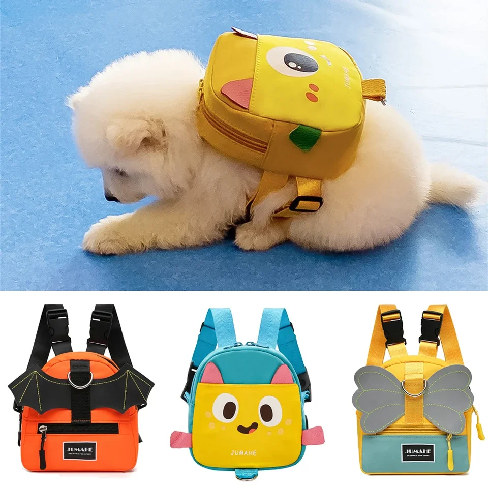 Nepremokavá šteniatko pre psie postroje pre malé stredné psov chôdza pre domáce zviera s vlastným batohom samoyed mačka mascotas Perros accesorios