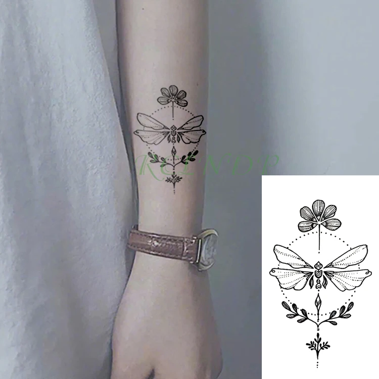 Nepremokavé dočasné tetovacie nálepka motýľ Dragonfly falošné tetovanie flash tatoo tatouage zápästie Ruka ruka pre dievčatá ženy ženy