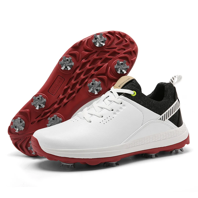 Nepremokavé golfové topánky Men Profesionálne golfové hroty trénerov vonkajší nekĺzavý kráčajúci golfista obuv luxusné tenisky