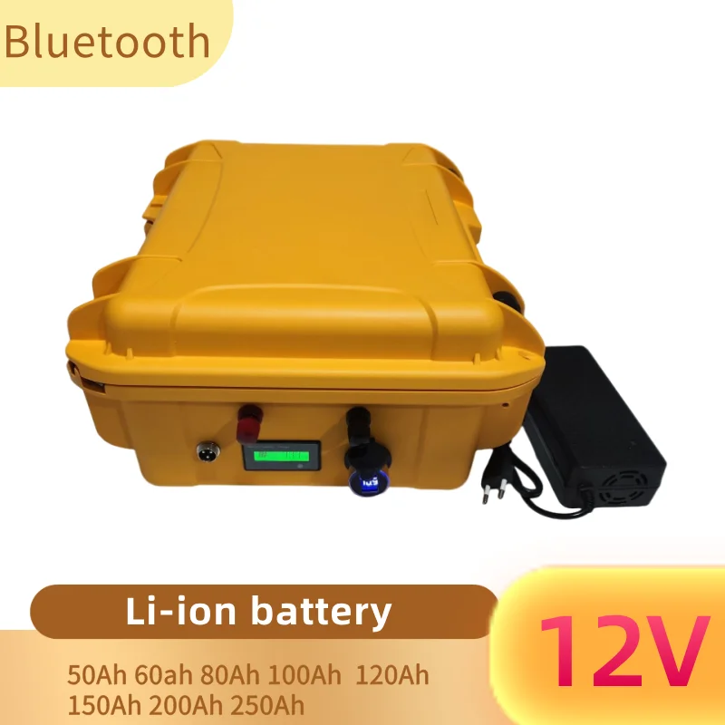 nepremokavý 12 V 80AH 100AH ​​60AH 150AH lítium batérie 12 V 200 AN ION ION na trolling motorového rybolovu nafukovacích nafukovacích lodí EV EV