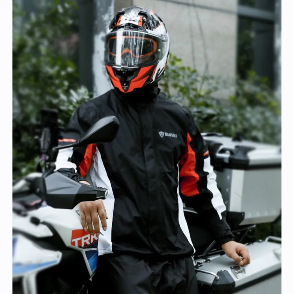 Nepremokavý pršací Muž Motocykel Ražínka Štyri sezóny cyklistické oblečenie motocyklista Rain Cover Reflex Havár