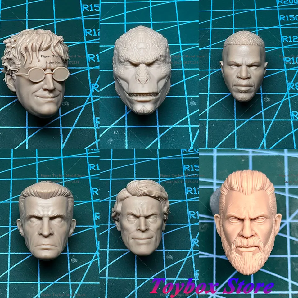 Nepretiek 1/12 mužov Solider Marvel Sinister Six Sandman Kraven The Hunter Head Sculpt pre 6 '' SHF Mafex ML Mezco akčná postava