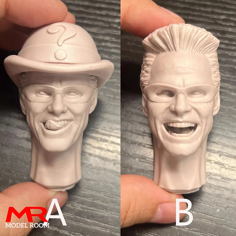 Nepretiek 1/6 Crazy Jim Carrey Head sochársky model rezbárskeho modelu Fit 12 '' Male Soldier Action Figure Body Dolls na sklade
