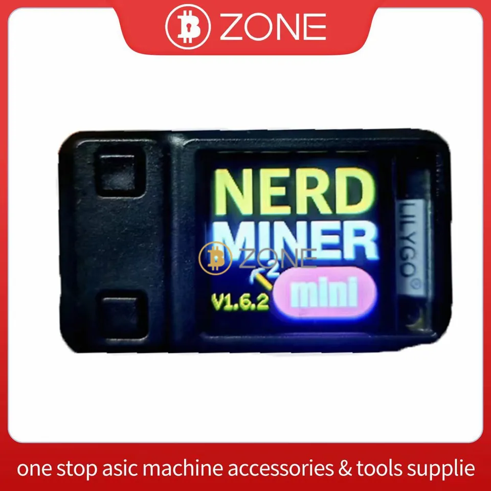 Nerd Miner Mini V2.0 T-QT Pro s Shell BTC Crypto Solo Lottery Nerdminer Mini Hashrate 55K/s