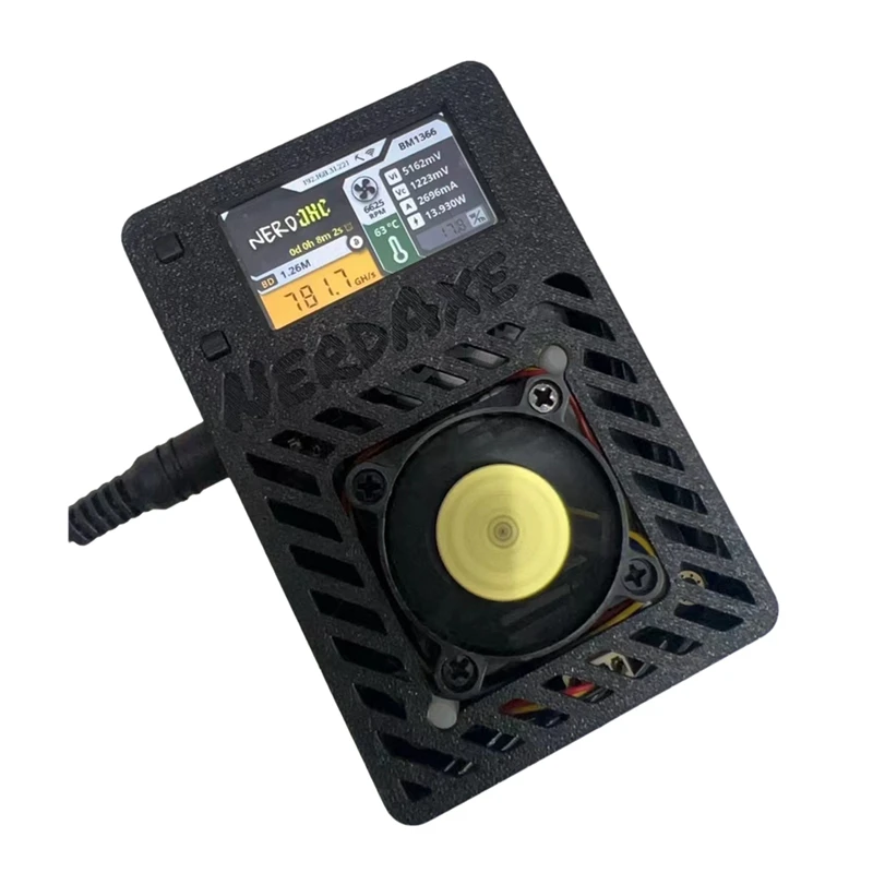 Nerdaxe Miner Nerdminer 500GH/S S19XP BM1366 ASIC BITAXE BISTCOIN MINI MINER LOTERY Miner Miner s displejom AU