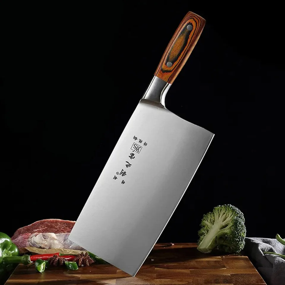 Nerezová kuchynská štiepka Knife nôž s dvojitým krájaním noža Nôž na krájanie šéfkuchár