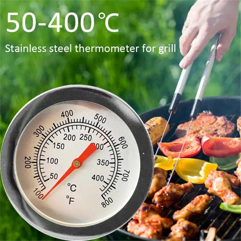 Nerezová oceľ BBQ fajčiara grilu teplota teploty 50-800 stupňov Fahrenheit 10-400/50-350/50-500 stupňov Celzia