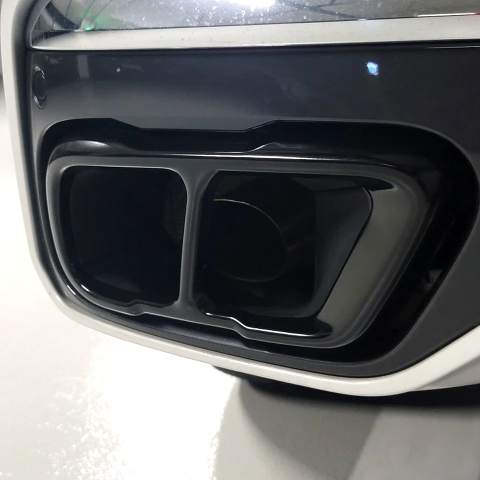 Nerezová oceľ pre BMW X5 G05 X6 G06 X7 G07 2019-2022CAR TACH TUPLER TUFLER Výfukový potrubie výstupný kryt Cover (pre M Sports verzia)