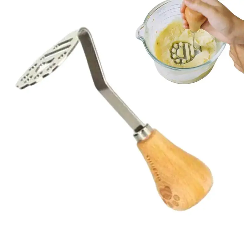 Nerezová oceľ zemiakovej rozbitky tvare kaše zemiaky Nástroj Small Masher Kuchynský náradie Cartoon Smash Potatoes Nástroj pre ovocie a