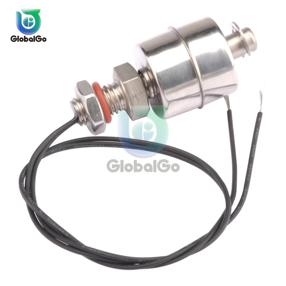 Nerezová oceľový spínač snímača kvapalina Hladina vody Senzor Automatický ovládač vodného čerpadla 45 mm 220V