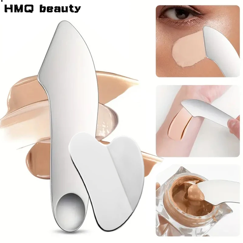 Nerezová základňa Spachting Spaching Stick Foundation Foundation Eye Shadow Cream Pigmenty miešacie nástroj
